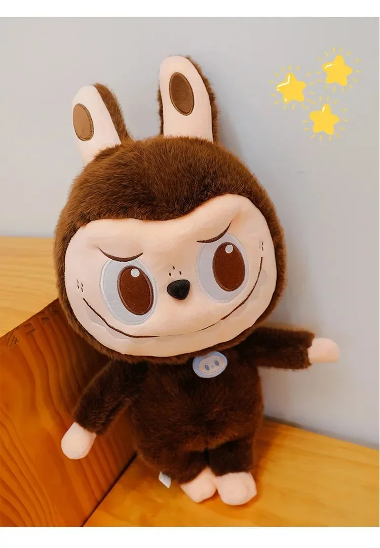 2025 Labubu Cartoon Ragdoll Plush Toys Mink Fur Cute Rabbit Ragdoll Accompany Sleep Plush Toy Pillow Children'S Christmas Gift