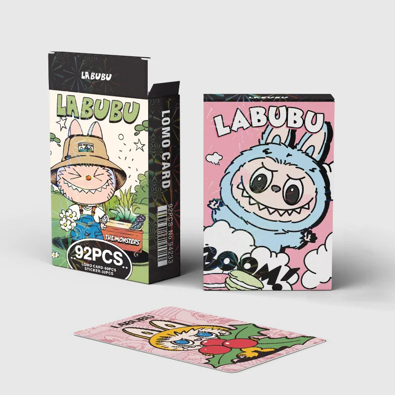 92PCS Labubu Cute Monster Cartoon Photo Card Stickers Pack Anime Accessories 92PCS Labubu Cute Monster Cartoon Photo Card Stickers Pack Anime Accessories