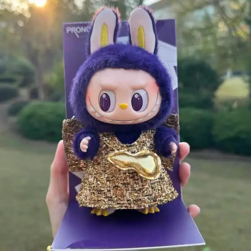 In Stock High Quality Labubu Skullpanda Mokoko Zimomo Halloween Labubu Keychain Doll Christmas Gift Keyring Kids Toys Replica