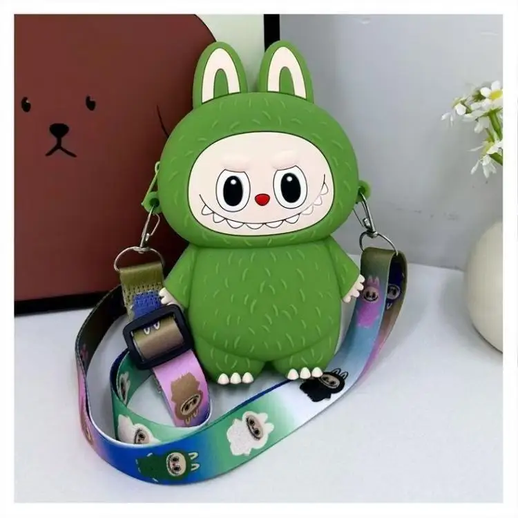 Labubu Monsters Cartoon Silicone Wallet Macaroon Mini Crossbody Bag Labubus Portable Waterproof Storage Shoulder Bag Kids Gifts Labubu Monsters Cartoon Silicone Wallet Macaroon Mini Crossbody Bag Labubus Portable Waterproof Storage Shoulder Bag Kids Gifts