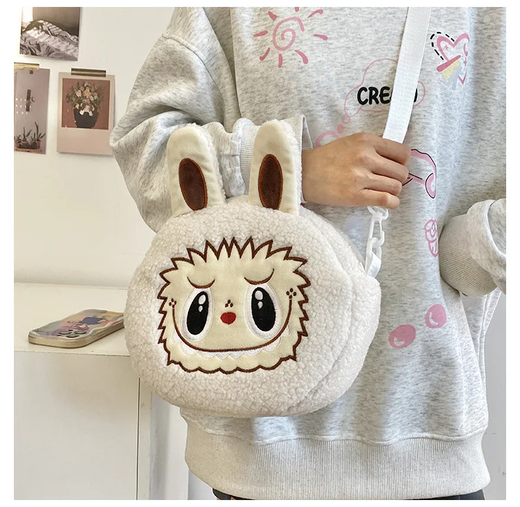 Labu Crossbody Bag Cartoon Backpack Doll Change Plush Bag Children'S Backpack Cartoon Bag Shoulder Bag Handbag Girl Gift Labu Crossbody Bag Cartoon Backpack Doll Change Plush Bag Children'S Backpack Cartoon Bag Shoulder Bag Handbag Girl Gift