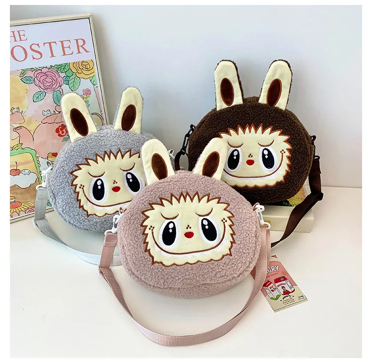 Labu Crossbody Bag Cartoon Backpack Doll Change Plush Bag Children'S Backpack Cartoon Bag Shoulder Bag Handbag Girl Gift Labu Crossbody Bag Cartoon Backpack Doll Change Plush Bag Children'S Backpack Cartoon Bag Shoulder Bag Handbag Girl Gift