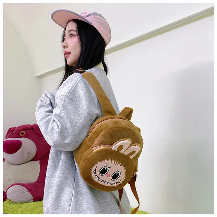 2024 Labubu Bakcpack for Girls Kids Cute Cartoon Plush Doll Bag Student Kawaii Backpack Outdoor Travel Bag 2024 Labubu Bakcpack for Girls Kids Cute Cartoon Plush Doll Bag Student Kawaii Backpack Outdoor Travel Bag