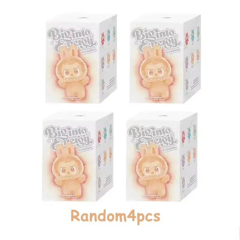 High Quality Macaron For Labubu V3 The Monsters Big Into Energy Series Blind Box Vinyl Plush Doll Pendant Gradient Color Gift