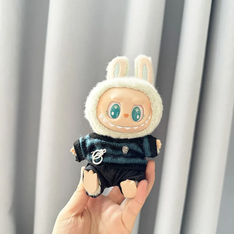 Suitable For 15-17cm Labubu Blind Box Keychain Vinyl Doll Sweater shoes hat bag Set Doll luxury clothes accessories Suitable For 15-17cm Labubu Blind Box Keychain Vinyl Doll Sweater shoes hat bag Set Doll luxury clothes accessories