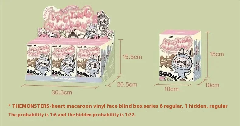 Labubu Original Macaron Vinyl Face Doll Backpack Pendant Surprise Girl Mystery Blind Box Toy Decoration Labubu Original Macaron Vinyl Face Doll Backpack Pendant Surprise Girl Mystery Blind Box Toy Decoration
