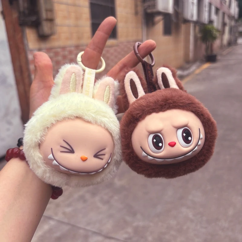 Labubu 2nd Generation Series Multi Color Cute Doll Head Plush Toy Backpack Pendant Keychain Anime Peripheral Mysterious Box Gift