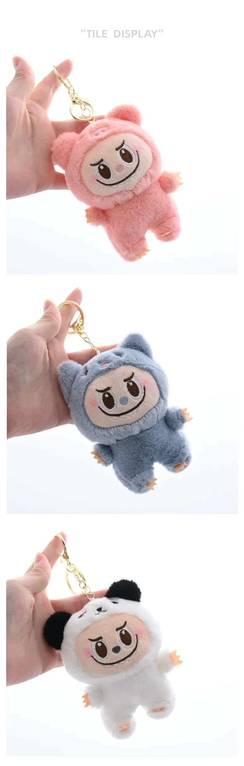 LABUBU New Monster Plush Key Chain Bag Decoration Accessories Plush Doll Bag Pendant Decoration Keychain Women Girls Gifts LABUBU New Monster Plush Key Chain Bag Decoration Accessories Plush Doll Bag Pendant Decoration Keychain Women Girls Gifts