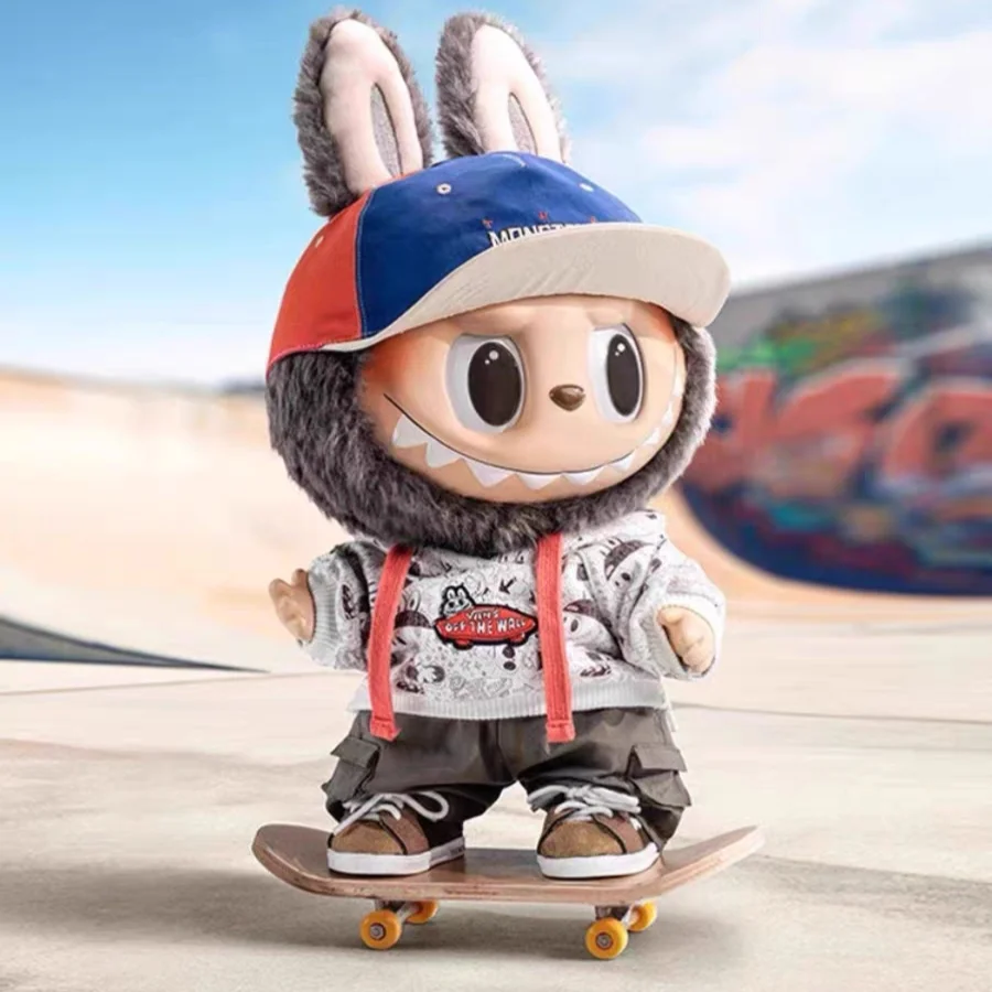 40cm Labubu Milan Fashion Week Joint Vinyl Limited Edition Plush Doll Purple Toy Doll Cute Pendant Cartoon Decor Toys Gift