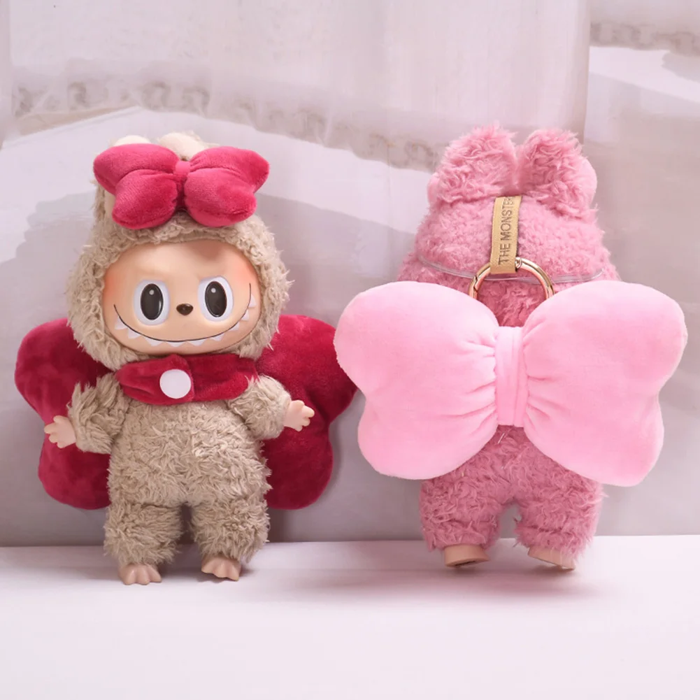Labubu 3.0 Big Into Energy Doll Decoration Accessories Bow for 17cm Ropa Labubu Clothes Replacement Labubu 3.0 Big Into Energy Doll Decoration Accessories Bow for 17cm Ropa Labubu Clothes Replacement