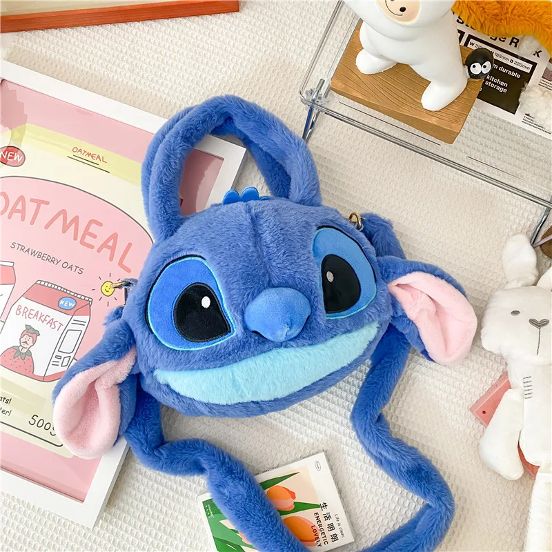 Disney Anime Lilo & Stitch Toy Kawaii Messenger Bag Girl Heart Handbag Stitch Doll Children Cartoon Soft Sweetheart Shoulder Bag Disney Anime Lilo & Stitch Toy Kawaii Messenger Bag Girl Heart Handbag Stitch Doll Children Cartoon Soft Sweetheart Shoulder Bag