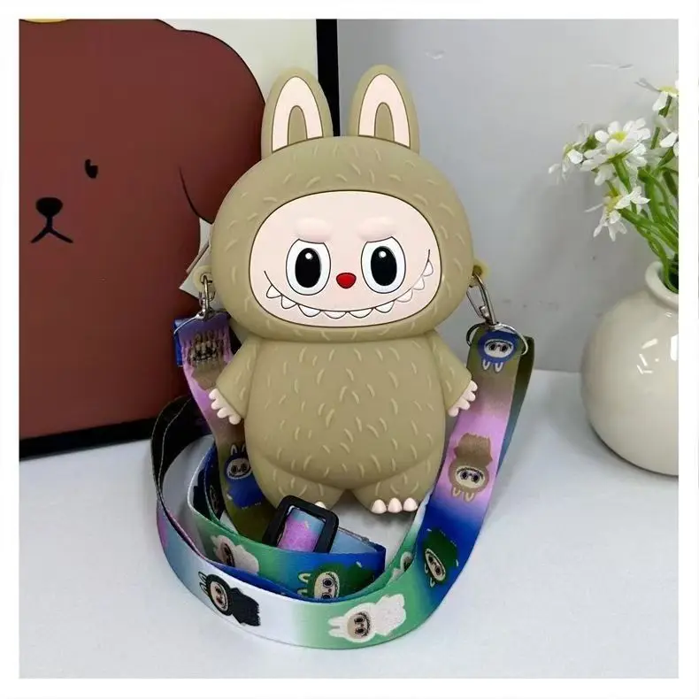 Labubu Monsters Cartoon Silicone Wallet Macaroon Mini Crossbody Bag Labubus Portable Waterproof Storage Shoulder Bag Kids Gifts Labubu Monsters Cartoon Silicone Wallet Macaroon Mini Crossbody Bag Labubus Portable Waterproof Storage Shoulder Bag Kids Gifts