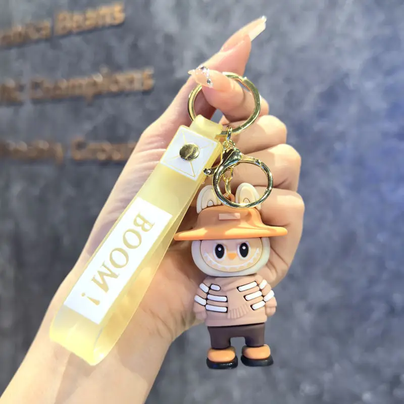 Cartoon Straw Hat Labubu Small Sheep Key Chain Pendant Cute Labubu Doll Schoolbag Car Key Pendant Accessories Gift Cartoon Straw Hat Labubu Small Sheep Key Chain Pendant Cute Labubu Doll Schoolbag Car Key Pendant Accessories Gift