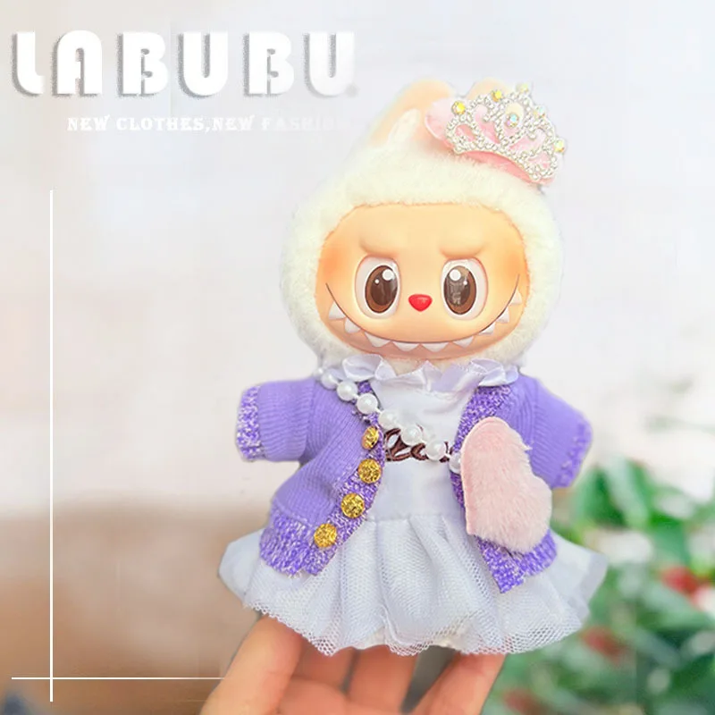 Original 17cm labubu clothes outfit Plush doll clothes Macaron Cute Clothing DIY Kid Gift Clothes Hair accessories v1v2 clothes Original 17cm labubu clothes outfit Plush doll clothes Macaron Cute Clothing DIY Kid Gift Clothes Hair accessories v1v2 clothes