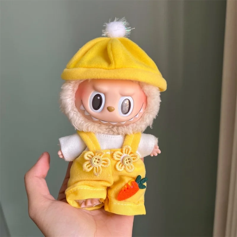 Mini Plush Doll Clothes Outfit Accessories for 17cm Labubu V1 V2 and Multiple Series - The Perfect Attire for Your Doll