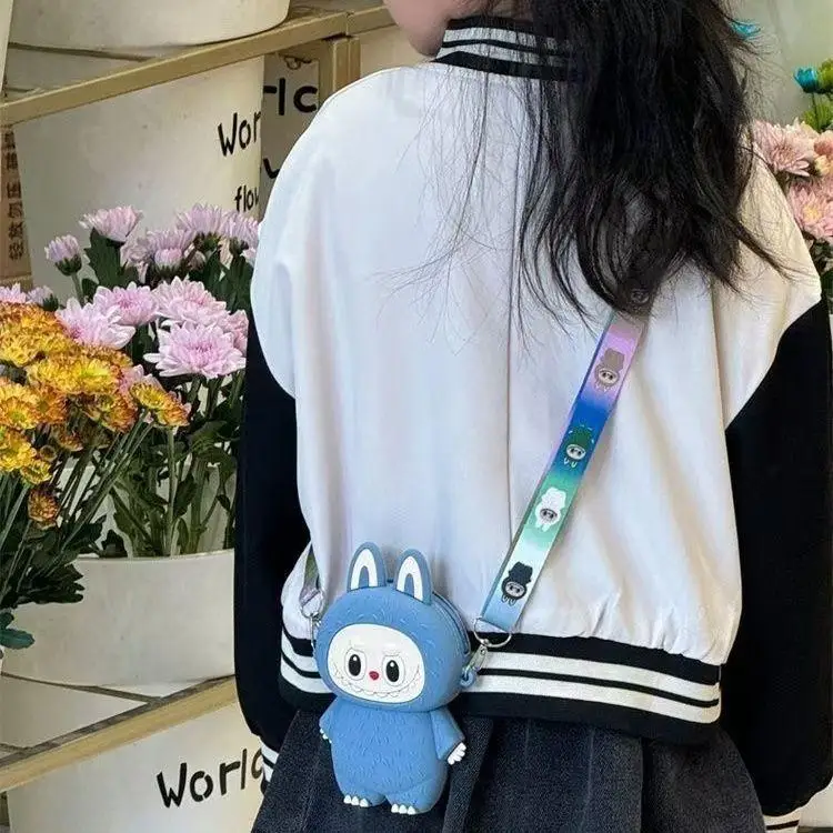 Labubu Monsters Cartoon Silicone Wallet Macaroon Mini Crossbody Bag Labubus Portable Waterproof Storage Shoulder Bag Kids Gifts Labubu Monsters Cartoon Silicone Wallet Macaroon Mini Crossbody Bag Labubus Portable Waterproof Storage Shoulder Bag Kids Gifts