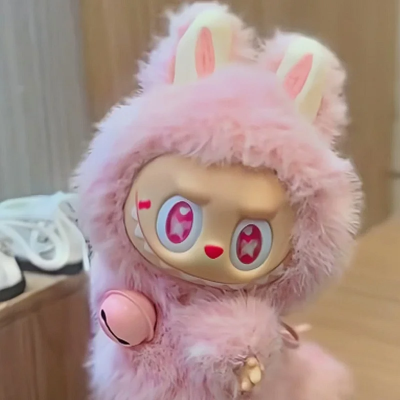 2025 Hot Selling Labubu Pink Luck Change Handmade Modification Cute Doll Replica Desktop Decoration Trendy Decor Holiday Gifts 2025 Hot Selling Labubu Pink Luck Change Handmade Modification Cute Doll Replica Desktop Decoration Trendy Decor Holiday Gifts