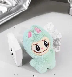 Suitable for LabubuV3 series heartbeat macaron enamel blind box PVC figurine table decoration cute doll children's birthday gift