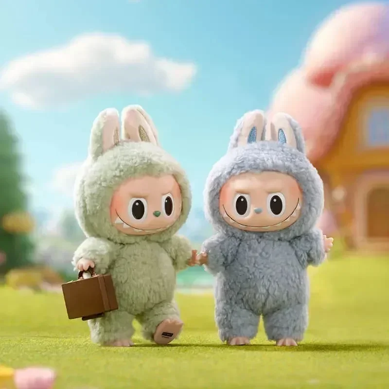 Cute For Labubu The Monsters Doll Blind Box Heart-Moving Macaron Mokoko Anime Figures Guess Bag Hanging Pendant Gift