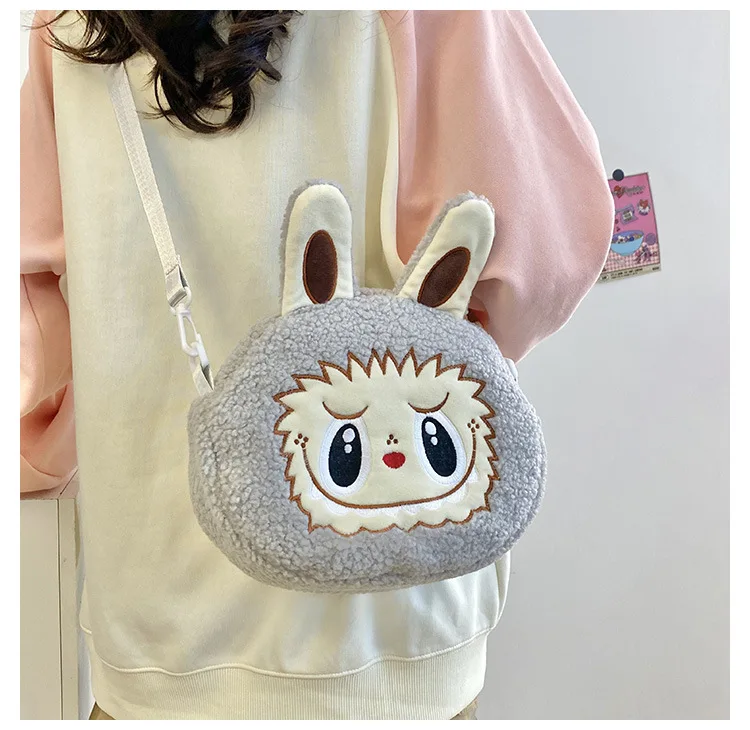 Labu Crossbody Bag Cartoon Backpack Doll Change Plush Bag Children'S Backpack Cartoon Bag Shoulder Bag Handbag Girl Gift Labu Crossbody Bag Cartoon Backpack Doll Change Plush Bag Children'S Backpack Cartoon Bag Shoulder Bag Handbag Girl Gift