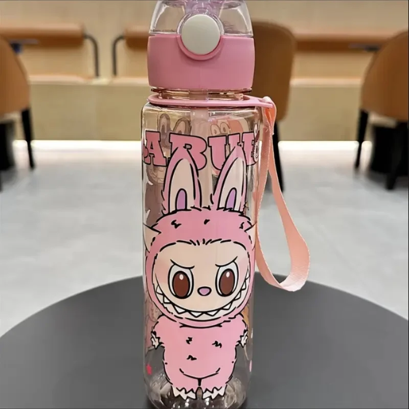 BPA-Free Visually Appealing Cartoon Water Bottle with Straw - Leak-Proof, Portable for Outdoor Sports, Fitness, Travel BPA-Free Visually Appealing Cartoon Water Bottle with Straw - Leak-Proof, Portable for Outdoor Sports, Fitness, Travel