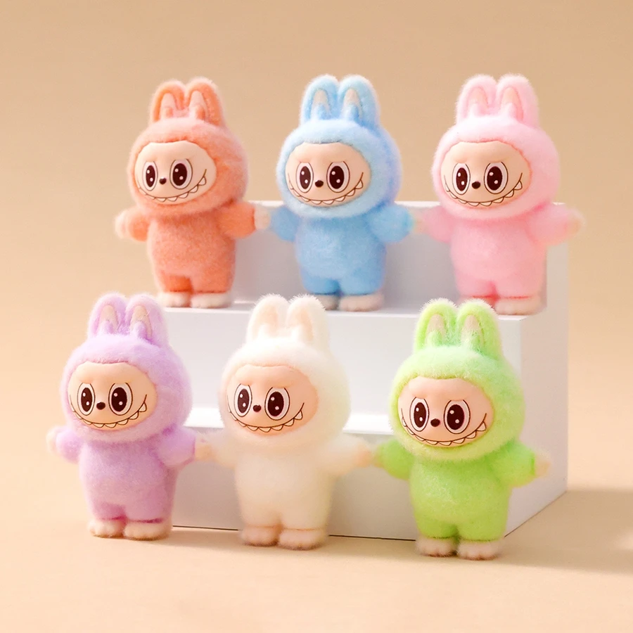 1/9PCS 4cm Cartoon Labubu Series Mini Flocking Exquisite Cute Doll Gift Diy Pendant Accessories Decoration Kawaii Toys Gifts 1/9PCS 4cm Cartoon Labubu Series Mini Flocking Exquisite Cute Doll Gift Diy Pendant Accessories Decoration Kawaii Toys Gifts