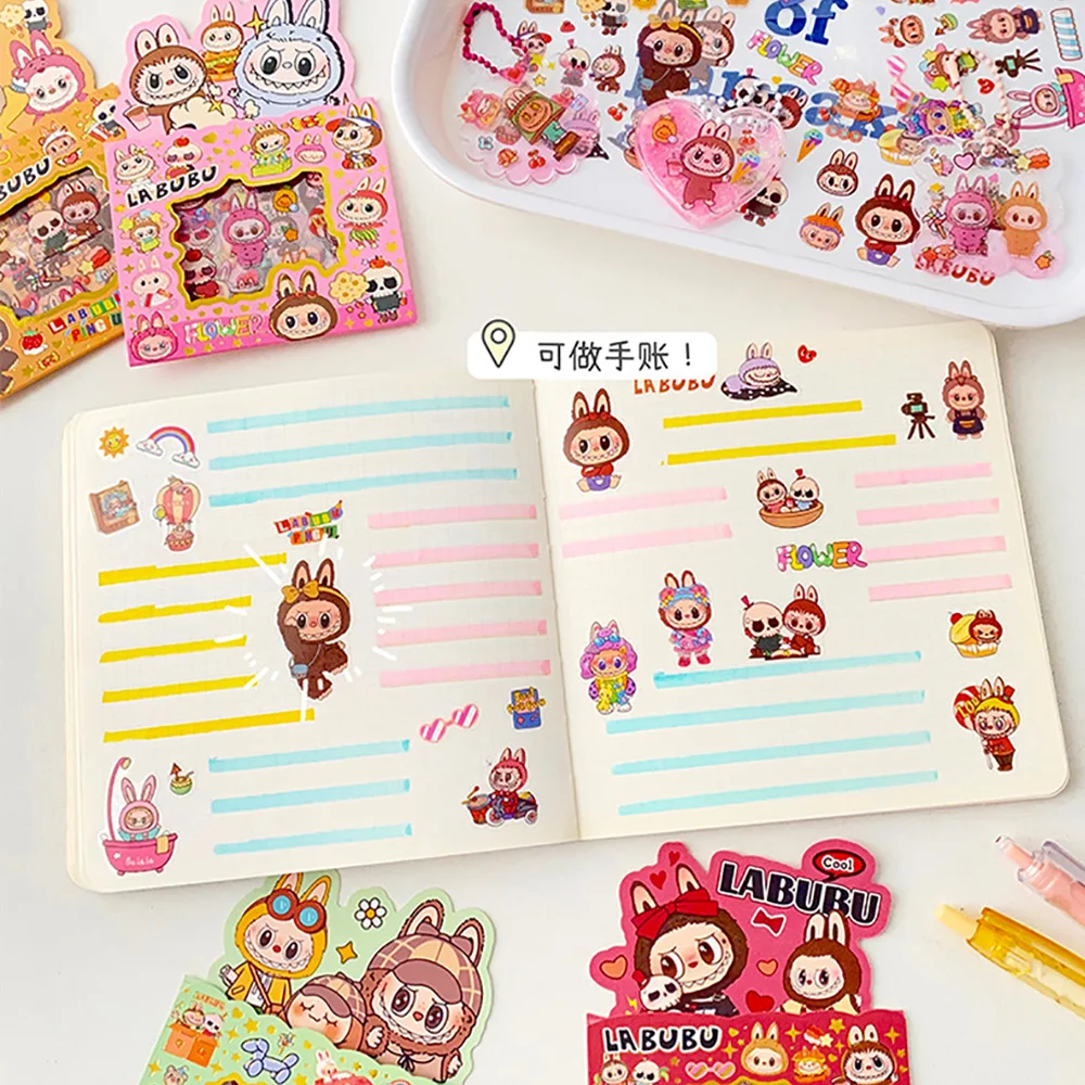 5PCS Labubu Anime Sticker Cartoon Applique Pack Transparent Waterproof Decals Diy Handbook Decoration Fashion Accessories Gifts 5PCS Labubu Anime Sticker Cartoon Applique Pack Transparent Waterproof Decals Diy Handbook Decoration Fashion Accessories Gifts