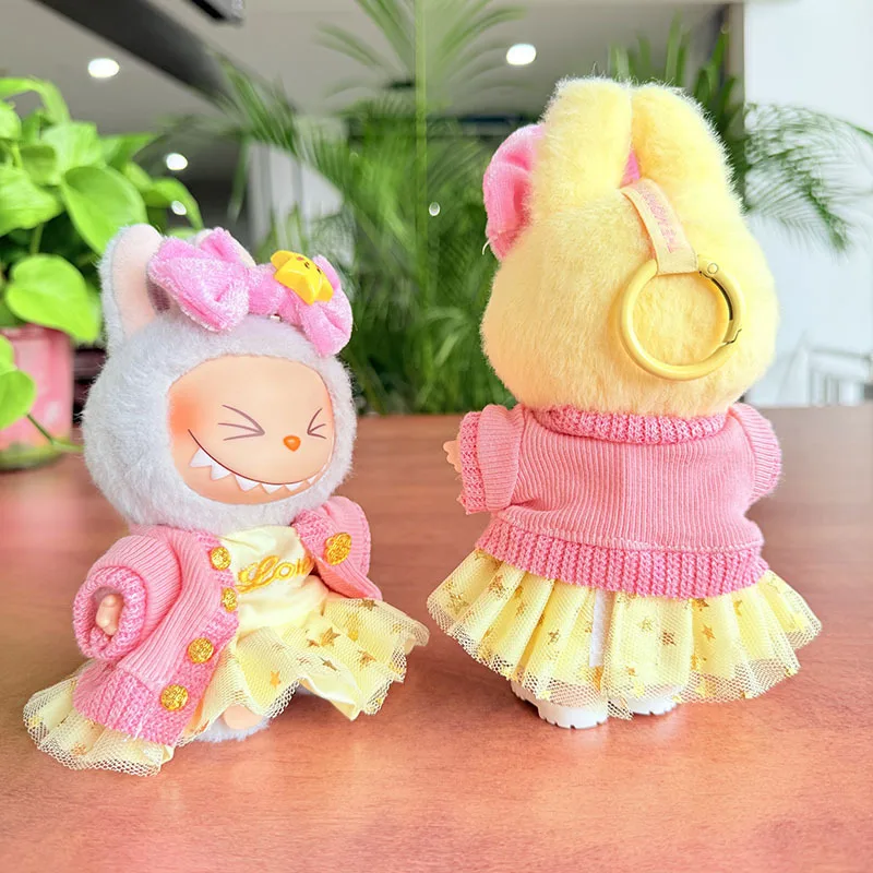 Original 17cm labubu clothes outfit Plush doll clothes Macaron Cute Clothing DIY Kid Gift Clothes Hair accessories v1v2 clothes Original 17cm labubu clothes outfit Plush doll clothes Macaron Cute Clothing DIY Kid Gift Clothes Hair accessories v1v2 clothes
