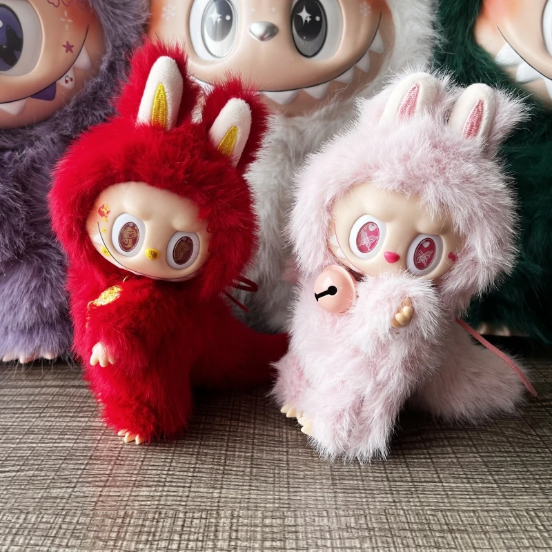 2025 New Labubu Zimomo Big Chief 1:1 Handmade 17cm 38cm Cute Dolls Beautiful Pendant Girls Toys Room Decoration Birthday Gift