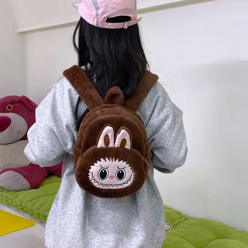 2024 Labubu Bakcpack for Girls Kids Cute Cartoon Plush Doll Bag Student Kawaii Backpack Outdoor Travel Bag 2024 Labubu Bakcpack for Girls Kids Cute Cartoon Plush Doll Bag Student Kawaii Backpack Outdoor Travel Bag