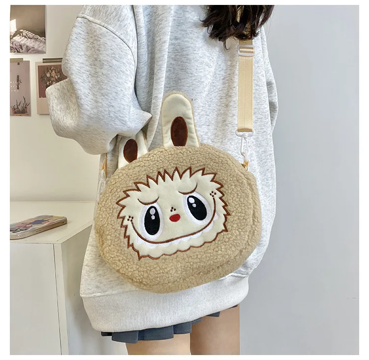 Labu Crossbody Bag Cartoon Backpack Doll Change Plush Bag Children'S Backpack Cartoon Bag Shoulder Bag Handbag Girl Gift Labu Crossbody Bag Cartoon Backpack Doll Change Plush Bag Children'S Backpack Cartoon Bag Shoulder Bag Handbag Girl Gift