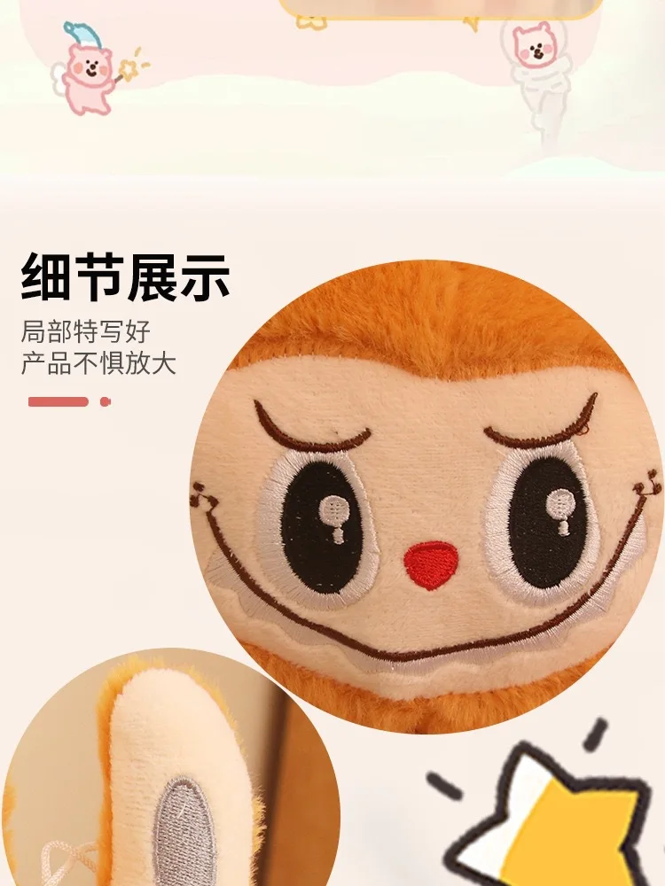 25cm Kawaii Labubu Rabbit Stuffed Plush Play Cartoon Anime Labubu Plush Doll Sleeping Pillow Giving Girlfriend Birthday Gift