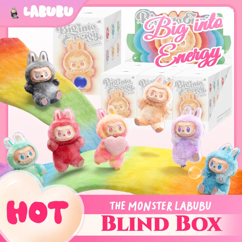 1:1 Quality Kawaii Monster For Labubu Series PVC Macaron Pendant Doll Monster Keychain Birthday Holiday Kids Gift