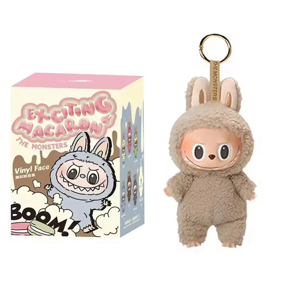 High Quality Macaron For Labubu V3 The Monsters Big Into Energy Series Blind Box Vinyl Plush Doll Pendant Gradient Color Gift