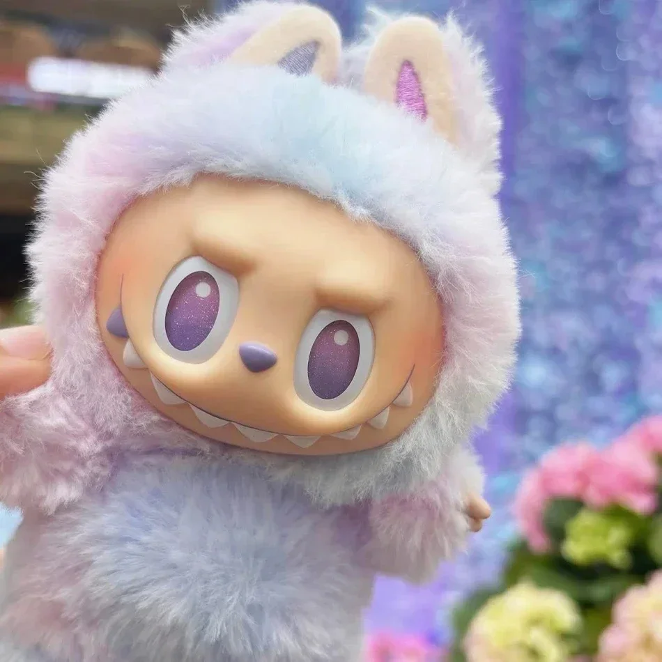 High Quality Macaron For Labubu V3 The Monsters Big Into Energy Series Blind Box Vinyl Plush Doll Pendant Gradient Color Gift