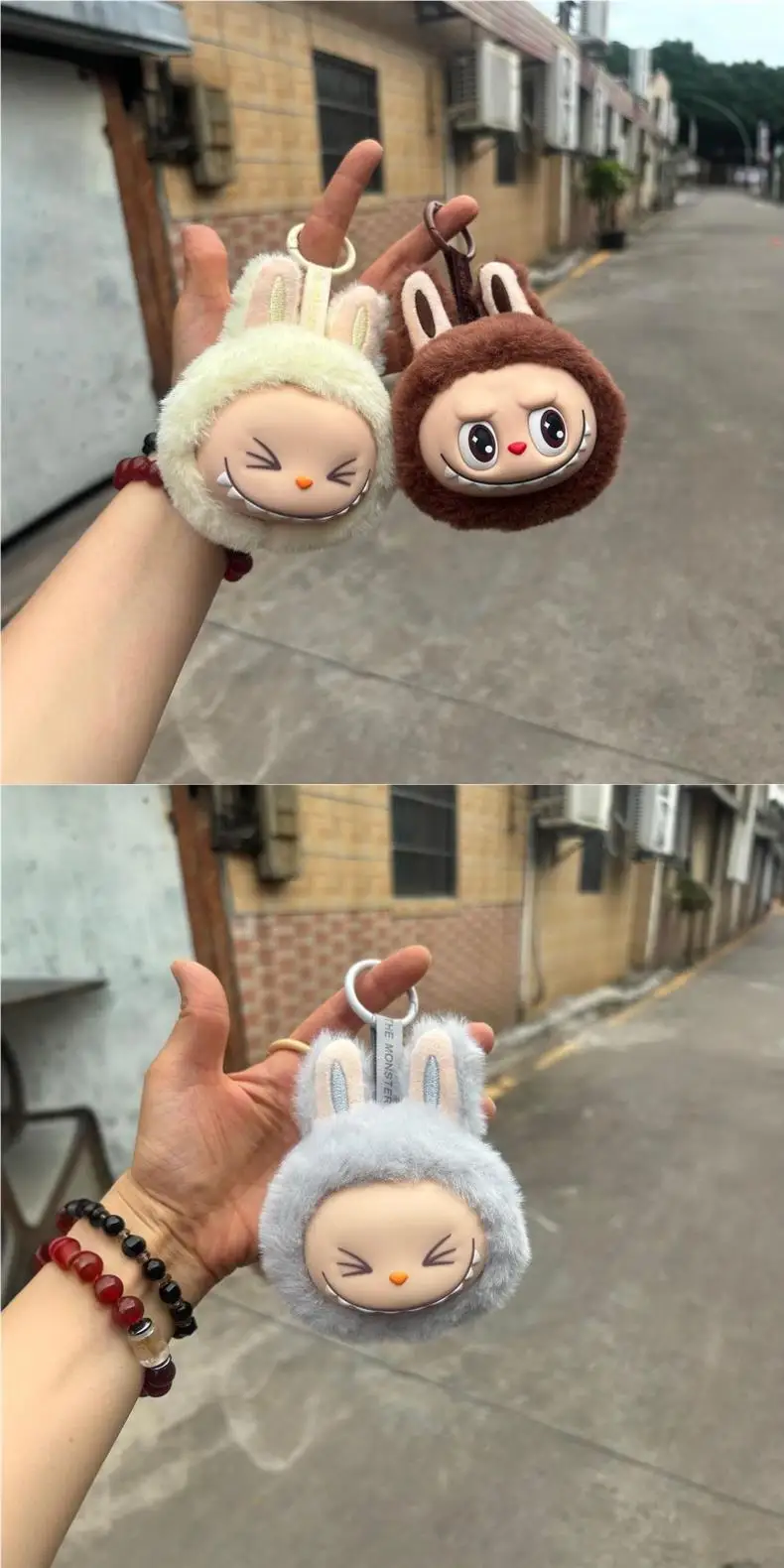 Labubu 2nd Generation Series Multi Color Cute Doll Head Plush Toy Backpack Pendant Keychain Anime Peripheral Mysterious Box Gift