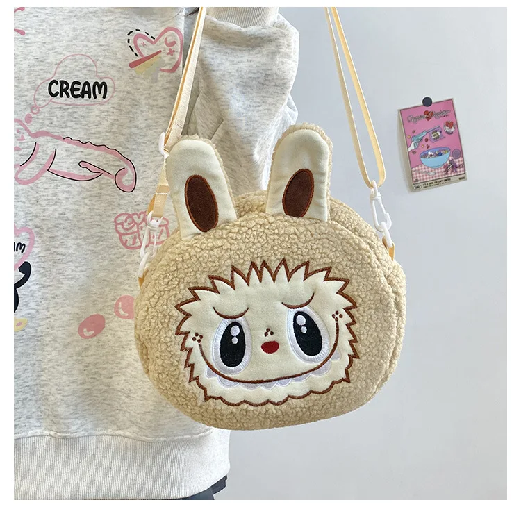Labu Crossbody Bag Cartoon Backpack Doll Change Plush Bag Children'S Backpack Cartoon Bag Shoulder Bag Handbag Girl Gift Labu Crossbody Bag Cartoon Backpack Doll Change Plush Bag Children'S Backpack Cartoon Bag Shoulder Bag Handbag Girl Gift