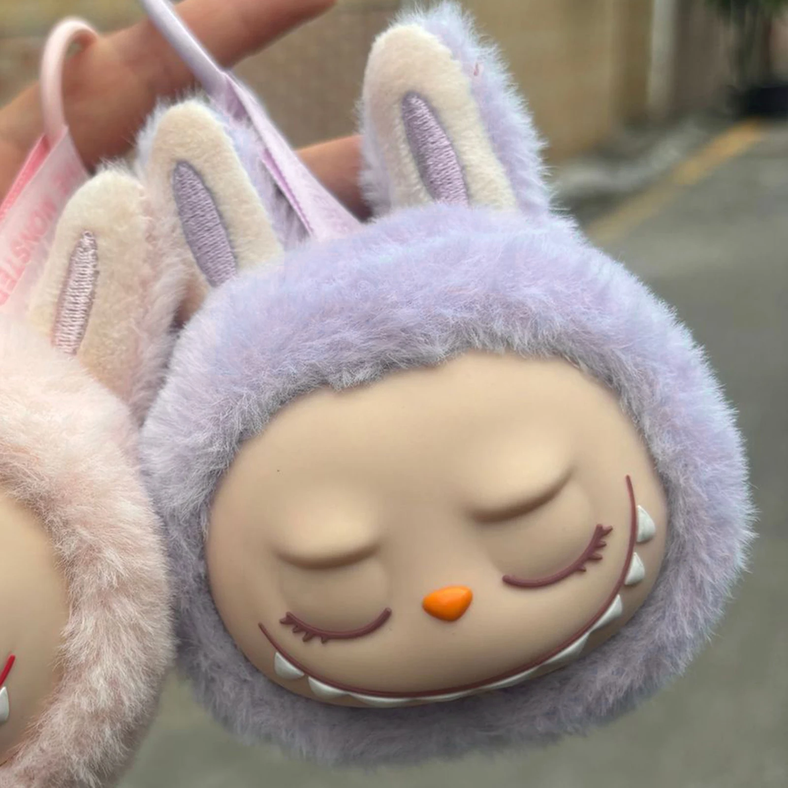 Labubu 2nd Generation Series Multi Color Cute Doll Head Plush Toy Backpack Pendant Keychain Anime Peripheral Mysterious Box Gift