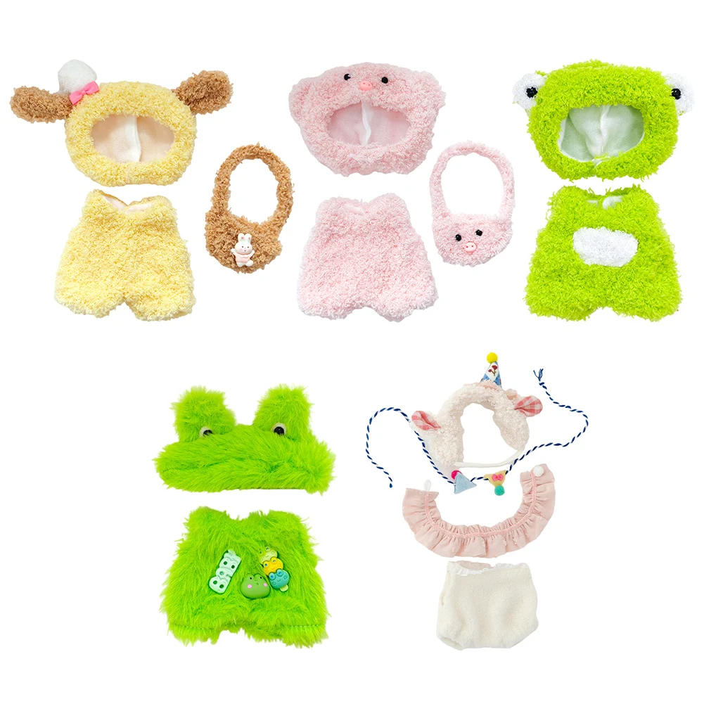 For Labubu V1 V2 Idol Cute Doll Clothes Fashion Sweater Outfit Accessories Sitting Party Pink White Striped Sweater Cup Clothing For Labubu V1 V2 Idol Cute Doll Clothes Fashion Sweater Outfit Accessories Sitting Party Pink White Striped Sweater Cup Clothing