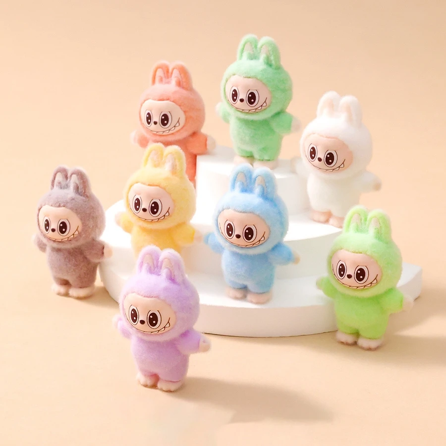 1/9PCS 4cm Cartoon Labubu Series Mini Flocking Exquisite Cute Doll Gift Diy Pendant Accessories Decoration Kawaii Toys Gifts 1/9PCS 4cm Cartoon Labubu Series Mini Flocking Exquisite Cute Doll Gift Diy Pendant Accessories Decoration Kawaii Toys Gifts