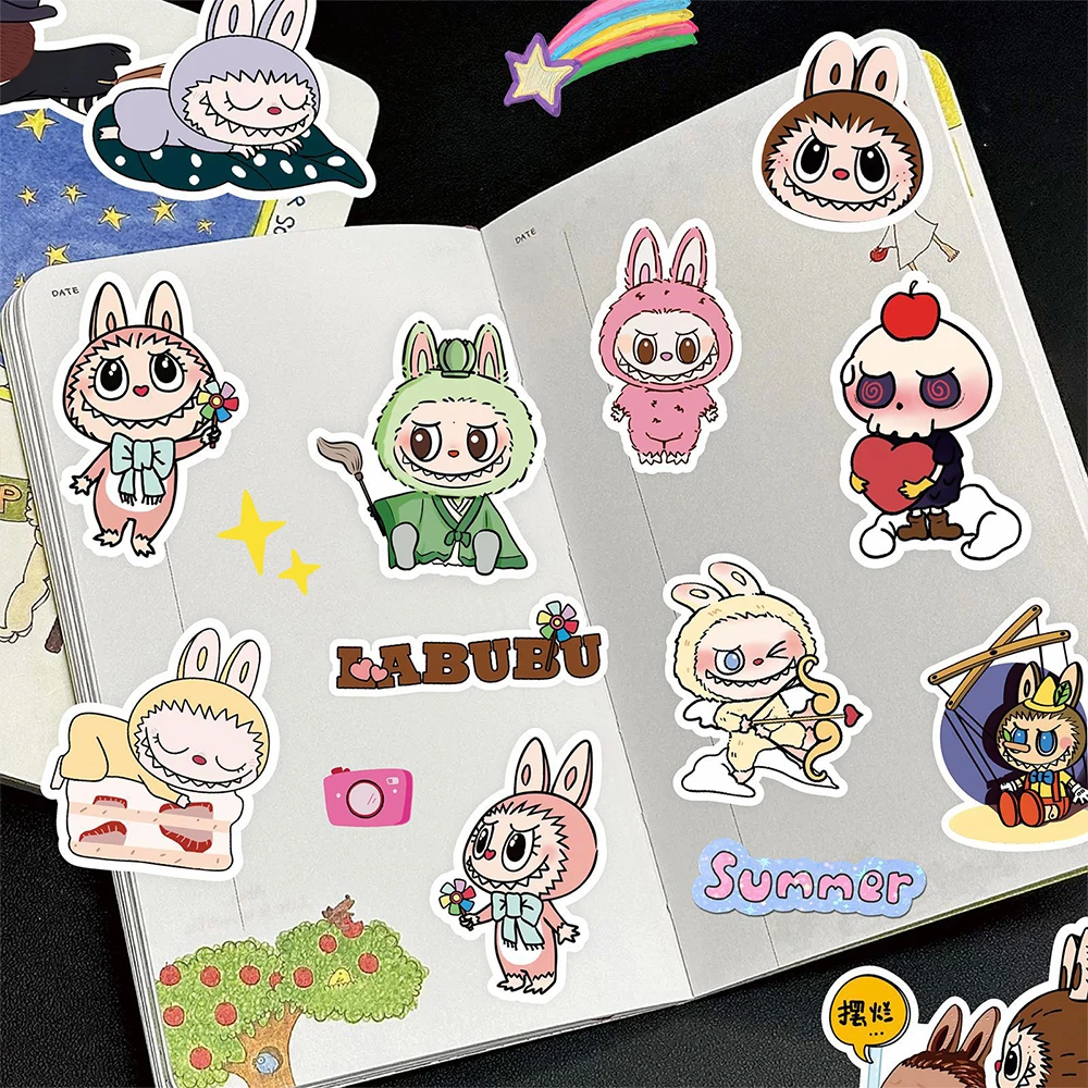 10/30/50/100pcs Cute Cartoon LABUBU Stickers Kawaii Doll Sticker Kid Toy Gift DIY Notebook Suitcase Phone Laptop Graffiti Decals 10/30/50/100pcs Cute Cartoon LABUBU Stickers Kawaii Doll Sticker Kid Toy Gift DIY Notebook Suitcase Phone Laptop Graffiti Decals