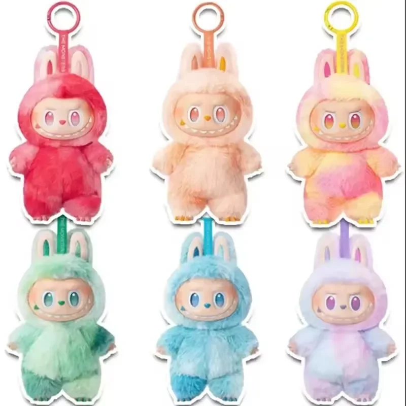 High Quality Macaron For Labubu V3 The Monsters Big Into Energy Series Blind Box Vinyl Plush Doll Pendant Gradient Color Gift