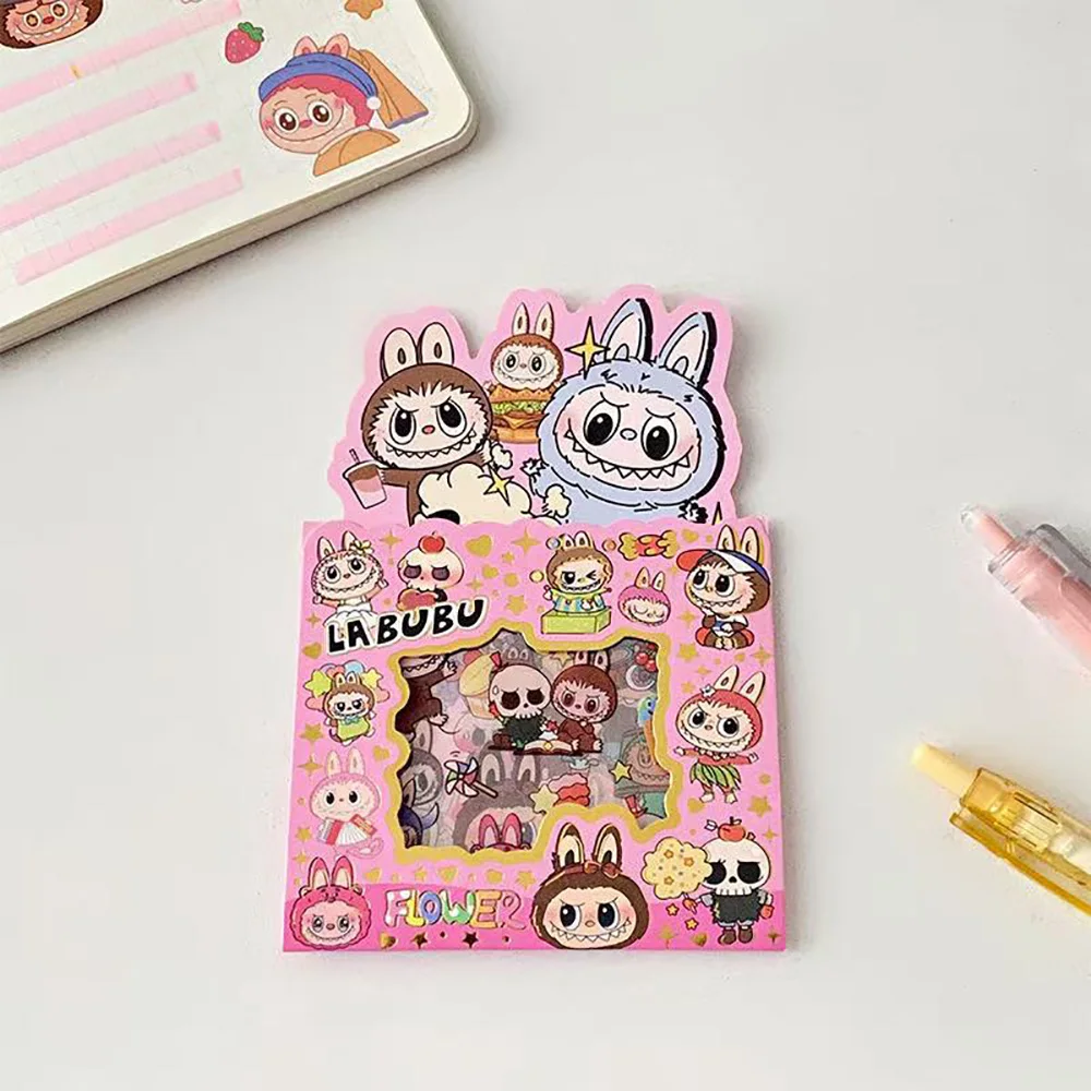 5PCS Labubu Anime Sticker Cartoon Applique Pack Transparent Waterproof Decals Diy Handbook Decoration Fashion Accessories Gifts 5PCS Labubu Anime Sticker Cartoon Applique Pack Transparent Waterproof Decals Diy Handbook Decoration Fashion Accessories Gifts