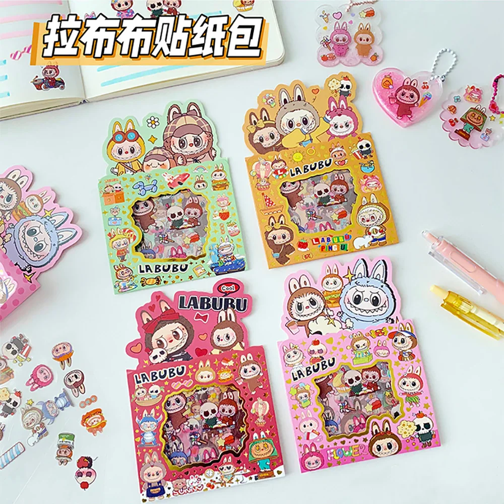 5PCS Labubu Anime Sticker Cartoon Applique Pack Transparent Waterproof Decals Diy Handbook Decoration Fashion Accessories Gifts 5PCS Labubu Anime Sticker Cartoon Applique Pack Transparent Waterproof Decals Diy Handbook Decoration Fashion Accessories Gifts