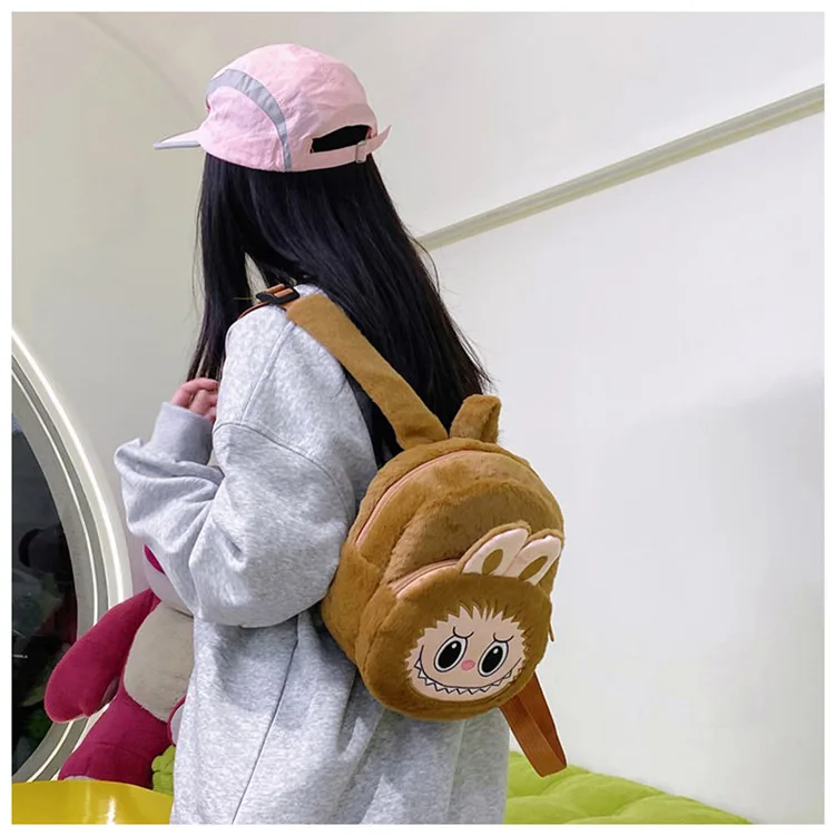 2024 Labubu Bakcpack for Girls Kids Cute Cartoon Plush Doll Bag Student Kawaii Backpack Outdoor Travel Bag 2024 Labubu Bakcpack for Girls Kids Cute Cartoon Plush Doll Bag Student Kawaii Backpack Outdoor Travel Bag