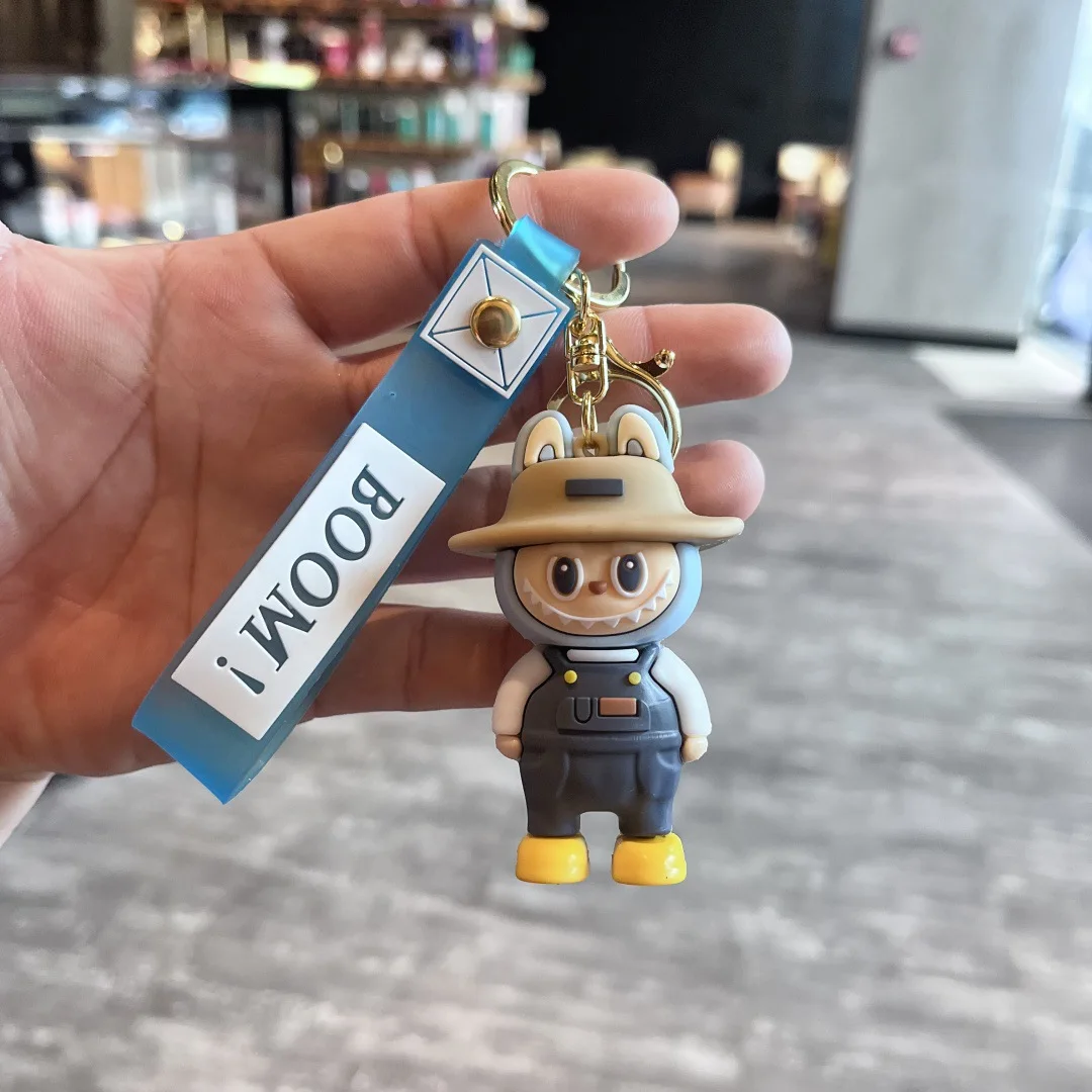 Cartoon Straw Hat Labubu Small Sheep Key Chain Pendant Cute Labubu Doll Schoolbag Car Key Pendant Accessories Gift Cartoon Straw Hat Labubu Small Sheep Key Chain Pendant Cute Labubu Doll Schoolbag Car Key Pendant Accessories Gift