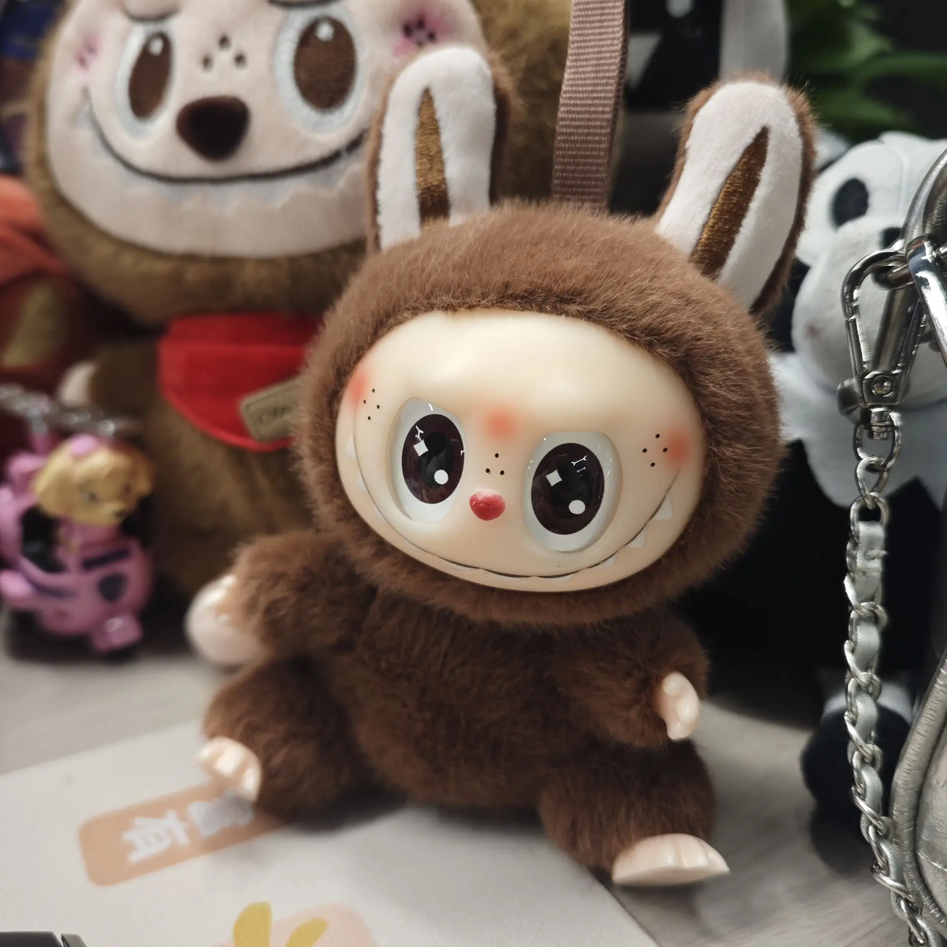15cm The Monsters Labubu Vinyl Doll Plush Pendant Cute Desktop Ornament Decoration Plush Toy Backpack Pendant Girl Birthday Gift 15cm The Monsters Labubu Vinyl Doll Plush Pendant Cute Desktop Ornament Decoration Plush Toy Backpack Pendant Girl Birthday Gift