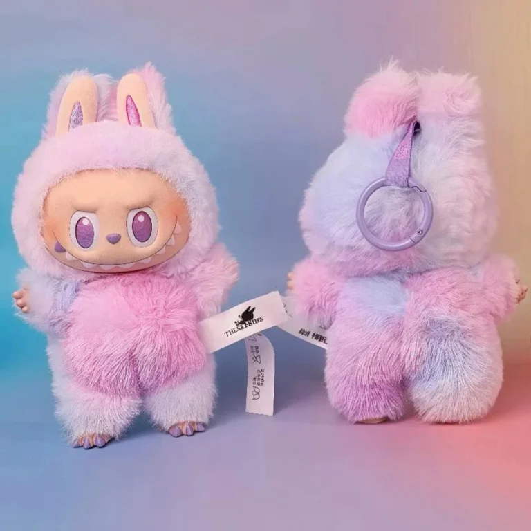 High Quality Cute Labubu The Monsters Box Toys Cardiac Macarone Kawai Guess Bag Figure Model Bag Gift 1:1 Replica Goods