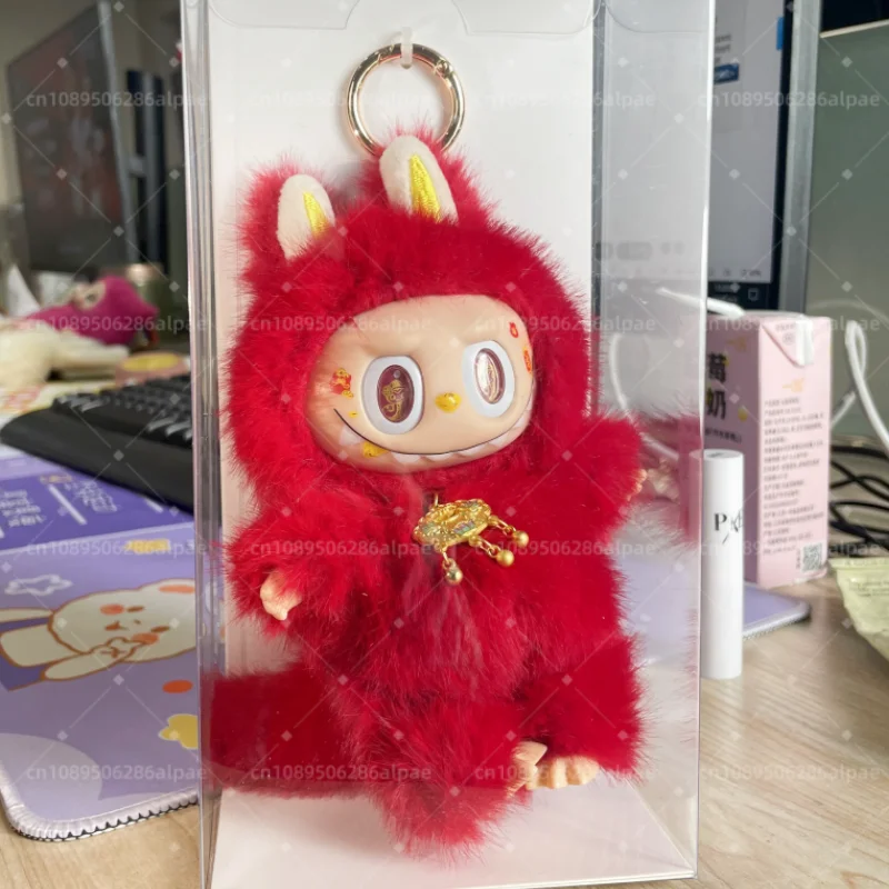 2025 Hot Selling Labubu Pink Luck Change Handmade Modification Cute Doll Replica Desktop Decoration Trendy Decor Holiday Gifts 2025 Hot Selling Labubu Pink Luck Change Handmade Modification Cute Doll Replica Desktop Decoration Trendy Decor Holiday Gifts