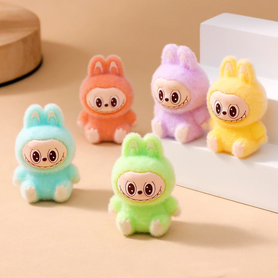 1/9PCS 4cm Cartoon Labubu Series Mini Flocking Exquisite Cute Doll Gift Diy Pendant Accessories Decoration Kawaii Toys Gifts 1/9PCS 4cm Cartoon Labubu Series Mini Flocking Exquisite Cute Doll Gift Diy Pendant Accessories Decoration Kawaii Toys Gifts